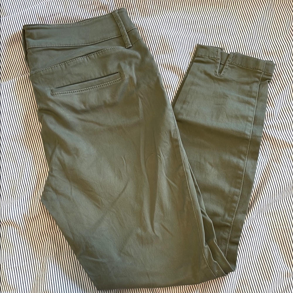 Loft Olive Green Ankle Pants
